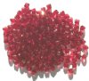 200 6mm Acrylic Faceted Bicone Red